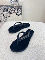 Diorsea Thong Sandal Black Velvet - 5