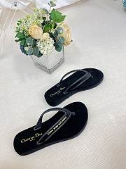 Diorsea Thong Sandal Black Velvet - 4