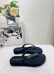 Diorsea Thong Sandal Black Velvet - 3