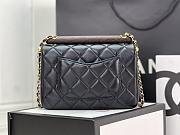 Chanel Small Flap Bag With Top Handle AS4151 Black Size 13.5 × 21 × 6 cm - 4