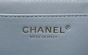 Chanel Small Flap Bag With Top Handle AS4151 Blue Size 13.5 × 21 × 6 cm - 3
