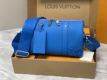 Louis Vuitton M22486 City Keepall Bright Blue Size 27 x 17 x 13 cm