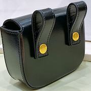 Celine Belt Bag Triomphe Belt In Shiny Calfskin Black 2.5cm - 5