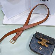 Celine Belt Bag Triomphe Belt In Triomphe Canvas And Calfskin 2.5cm - 3