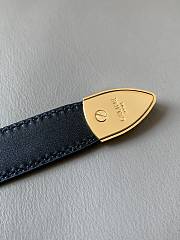 Celine Small Western Belt In Taurillon Leather Black And Gold 1.8cm - 5