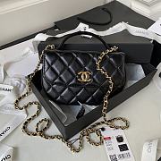 Chanel Phone Holder with Chain AP3367 Black Size 19×11×3.5cm - 1