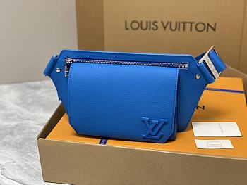 Louis Vuitton M22665 Takeoff Slingbag Bright Blue Size 30 x 16 x 3 cm