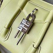 Givenchy Mini Antigona Lock Bag In Box Leather Avocado Green Size 29x18x13 cm - 3