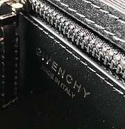 Givenchy Mini Antigona Lock Bag In Box Leather Black & Silver Hardware Size 29x18x13 cm - 3