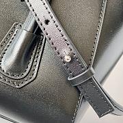 Givenchy Mini Antigona Lock Bag In Box Leather Black & Silver Hardware Size 29x18x13 cm - 4