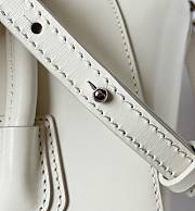 Givenchy Mini Antigona Lock Bag In Box Leather Ivory Size 29x18x13 cm - 4