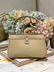 Medium Dior Key Bag Aesthetic Beige Box Calfskin 30x16.5x13 cm - 1