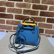 Gucci Diana Mini Tote Bag 715775 Blue Size 20*16*8.5 cm - 1