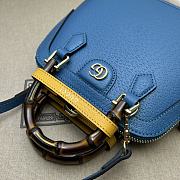 Gucci Diana Mini Tote Bag 715775 Blue Size 20*16*8.5 cm - 2