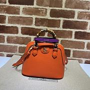Gucci Diana Mini Tote Bag 715775 Orange Size 20*16*8.5 cm - 1