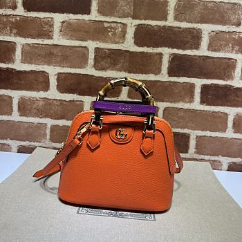 Gucci Diana Mini Tote Bag 715775 Orange Size 20*16*8.5 cm