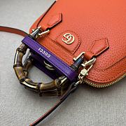 Gucci Diana Mini Tote Bag 715775 Orange Size 20*16*8.5 cm - 3