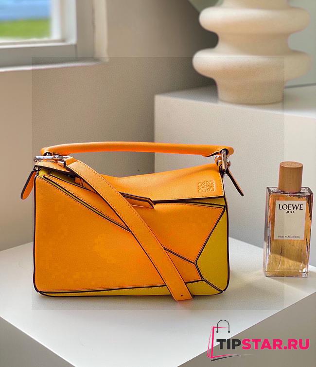 Loewe Small Puzzle Bag Yellow & Orange Size 24*10*14cm - 1
