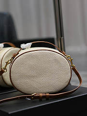 YSL Camera Bag In Raffia And Vegetable-Tanned Leather Size 22 X 16,5 X 6 CM - 5