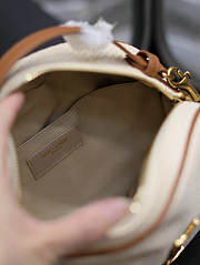 YSL Camera Bag In Raffia And Vegetable-Tanned Leather Size 22 X 16,5 X 6 CM - 2