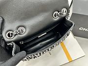 Chanel Small Flap Bag Sequins & Ruthenium-Finish Metal Black AS3820 Size 20cm - 2
