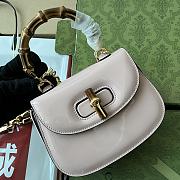 Gucci Bamboo 1947 Mini Top Handle Bag Pink ‎724641 Size 7x12.5x8cm - 3