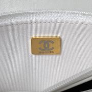 Chanel Wallet On Chain White AP3504 Size 12.3 × 19.2 × 3.5 cm  - 5