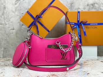 Louis Vuitton M21091 Marellini Rose Miami Pink Size 19 x 13.5 x 6.5 cm
