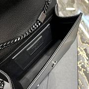 YSL Small Kate In Grain De Poudre Embossed Leather 469390 Black Chain Size 20x13.5x5.5cm - 5