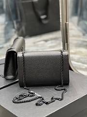 YSL Small Kate In Grain De Poudre Embossed Leather 469390 Black Chain Size 20x13.5x5.5cm - 4