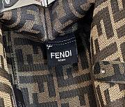 Fendi First Midi Brown Patent Leather Bag Size 20x14x30 cm - 4