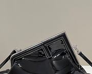 Fendi First Midi Black Patent Leather Bag Size 20x14x30 cm - 5