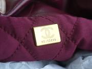Chanel 22 Handbag Burgundy Pink Size 39 × 42 × 8 cm - 3