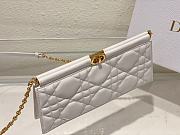 Dior Caro Colle Noire Clutch With Chain Latte Cannage Lambskin Size 27.5 x 14 x 4.5 cm - 5