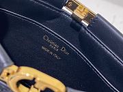 Dior Caro Colle Noire Clutch With Chain Black Cannage Lambskin Size 27.5 x 14 x 4.5 cm - 5