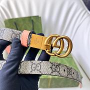 Gucci GG Marmont Reversible Thin Belt | Peach 2cm - 2