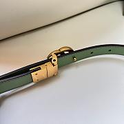 Gucci GG Marmont Reversible Thin Belt | Green 2cm - 4