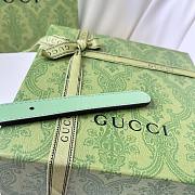 Gucci GG Marmont Reversible Thin Belt | Green 2cm - 2