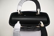 Small Lady Dior Black Cannage Lambskin Size 20 x 17 x 8 cm - 4