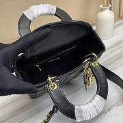 Small Lady Dior My ABCDIOR Bag Black Cannage Lambskin Size 20 x 17 x 8 cm - 4