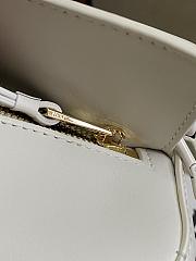 Loewe Small Puzzle Bag In Satin Calfskin White Size 24*10.5*16.5cm - 2