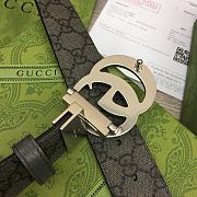 Gucci GG Marmont Reversible Belt ‎627055 Grey & Black 3.8cm - 2