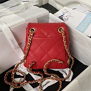 Chanel Small Backpack AS4275 Red 18 × 18 × 8 cm - 5