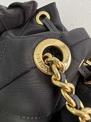 Prada Re-Edition 1995 Chaîne Re-Nylon Shoulder Bag Black 22.5x17.5x12cm - 3