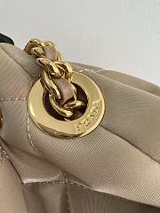 Prada Re-Edition 1995 Chaîne Re-Nylon Shoulder Bag Beige 22.5x17.5x12cm - 4