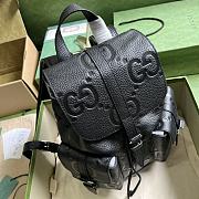 Gucci Jumbo GG Small Backpack ‎739503 Black Size 26x33x10 cm - 5
