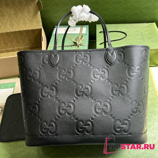 Gucci Jumbo GG Large Tote Bag 726755 Black Size 40x33x19 cm - 1