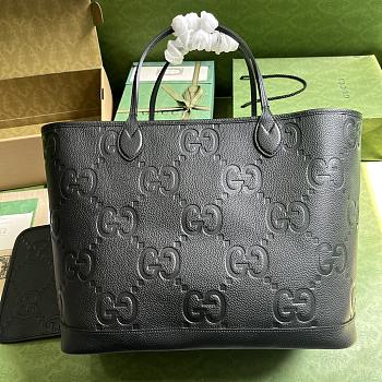 Gucci Jumbo GG Large Tote Bag 726755 Black Size 40x33x19 cm