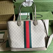 Gucci Ophidia GG Large Tote Bag Beige and white GG 726755 Size 40x 33x 19cm - 1
