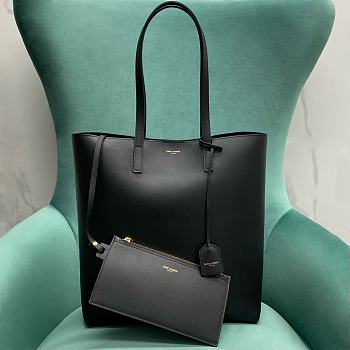 YSL Shopping Saint Laurent In Leather 600306 Black Size 32×11.5×35 cm